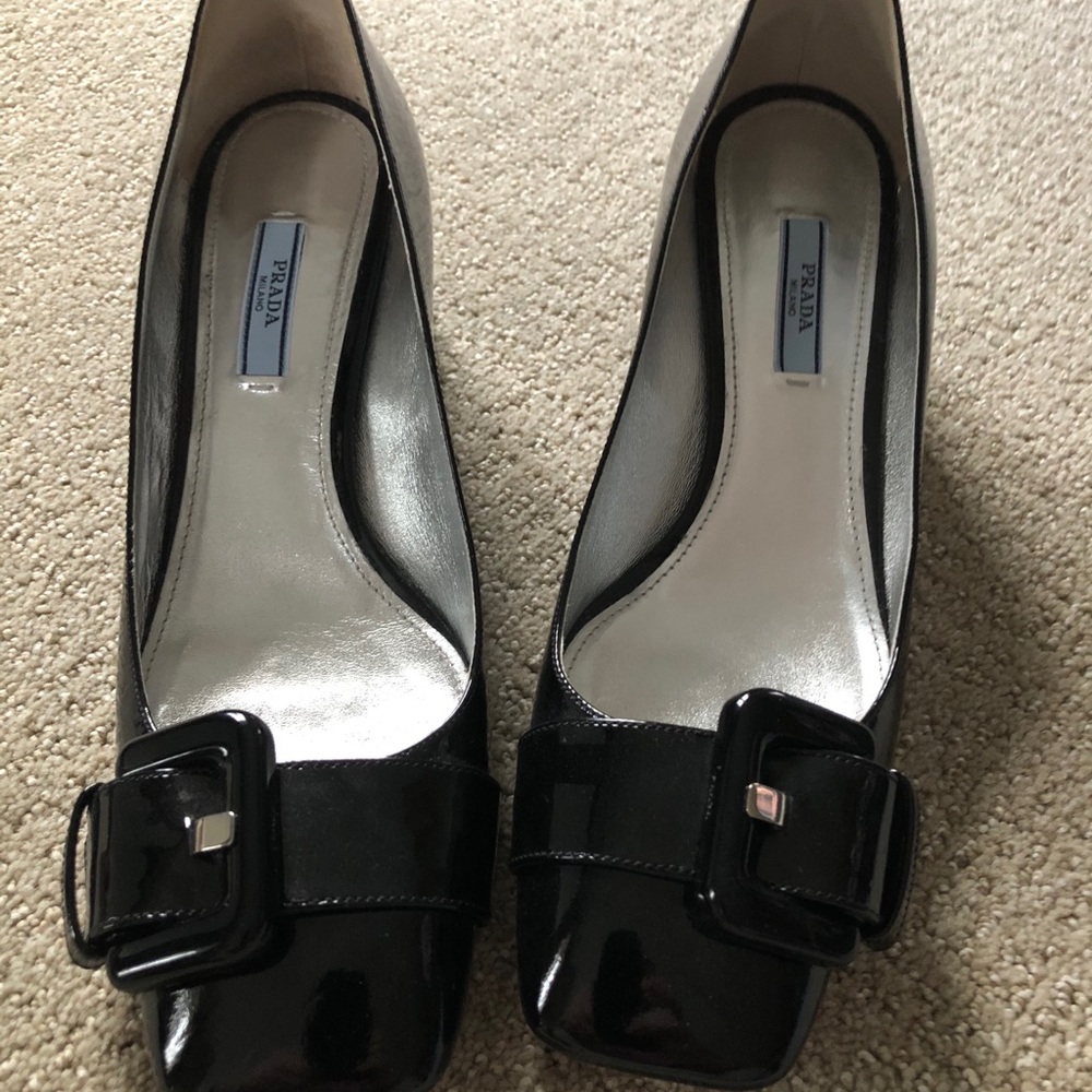 Prada Buckle Pumps